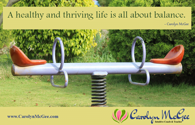 A healthy and thriving life is all about balance.