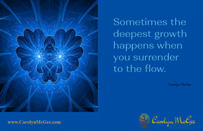 Sometimes the deepest growth happens when you surrender to the flow.